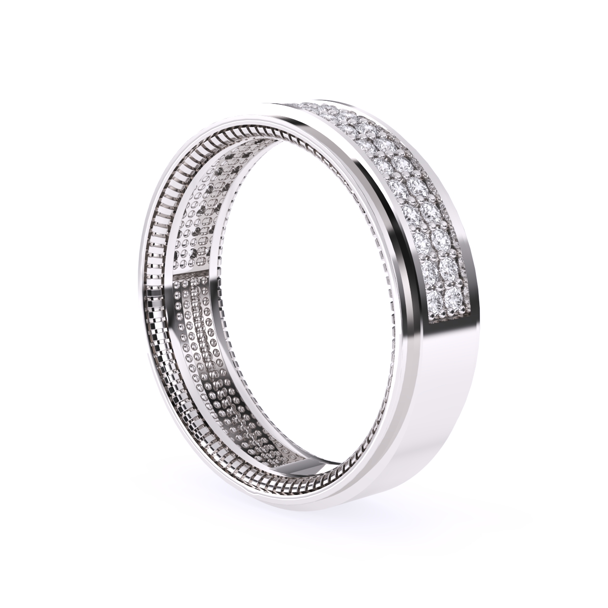 Unique Cluster Lab Grown Diamond Band
